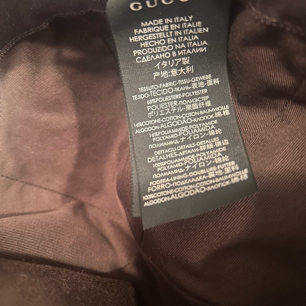 Today only! 7/8/25 Gucci Tan Monogram Cap with Stripe Detail $249 - Picture 6 of 8